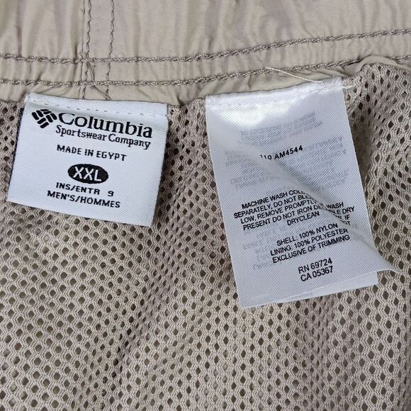 Columbia Omni Shade Quick-Dry Water Shorts SPF 50 Swim Khaki Mens XXL 2XL 2XX - Picture 10 of 11
